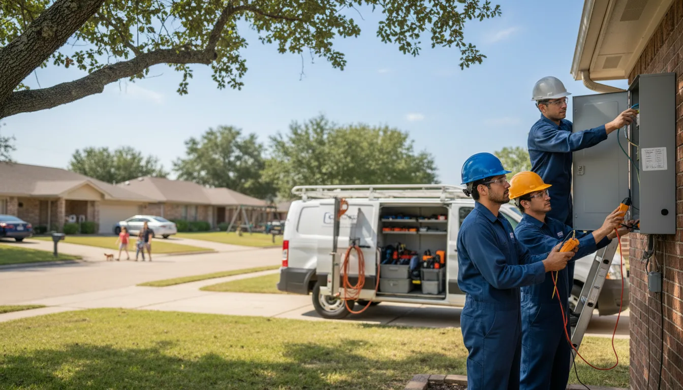 Certified electrician providing emergency electrical services in Bronwood, GA
